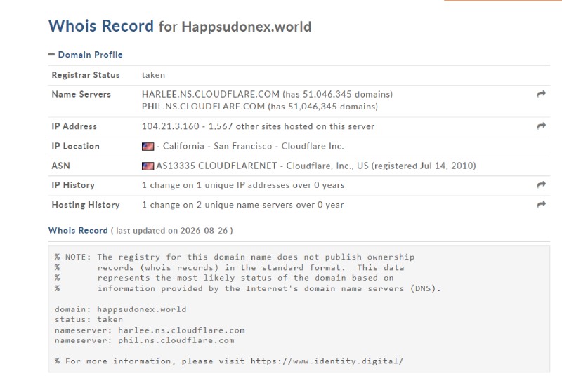 Happsudonex